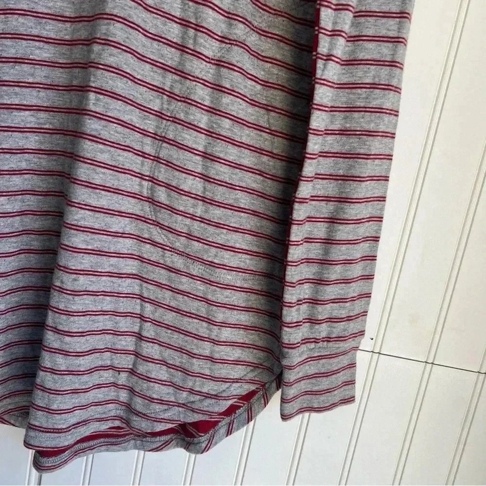Toad&Co Size XS Profundo Hooded Tunic in Red Striped NEW!